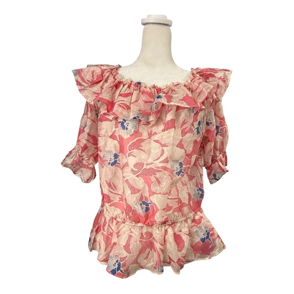 Summer Top Alert!  Ted Baker London Floral Ruffle Peplum